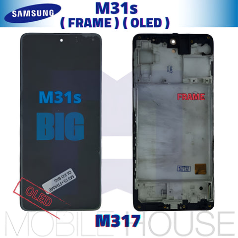 Afficheur Samsung M31s ( Frame ) ( OLED ) Black