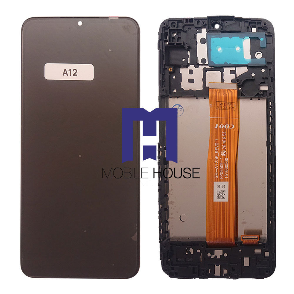 Afficheur Samsung A12 ( Frame ) ( Original ) Black