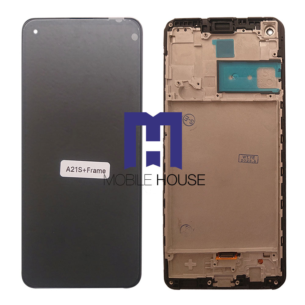 Afficheur Samsung A21s ( Frame ) ( Original ) Black
