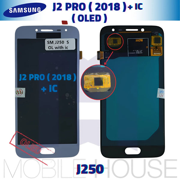 Afficheur Samsung J250 +IC ( OLED ) Black - Gold - Silver