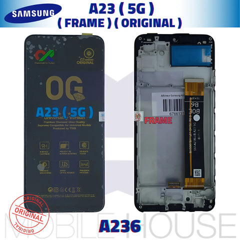 Afficheur Samsung A23 ( 5G ) ( Frame ) ( Original ) Black