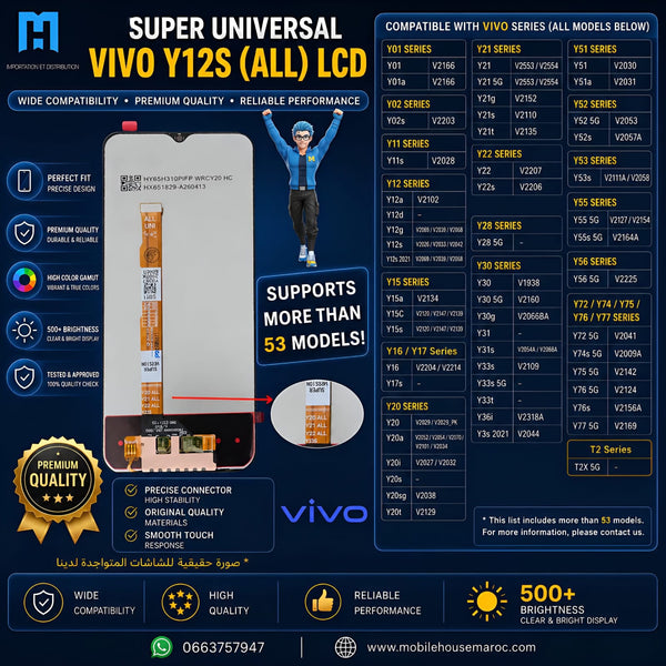 LCD Popular vivo Y12s ( ALL )
