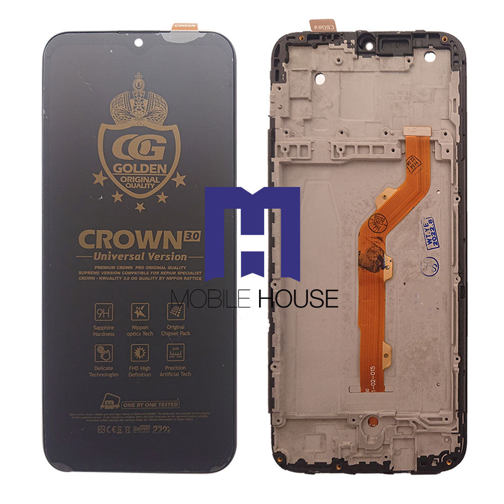 Afficheur infinix SMART 4 = X653 ( Frame ) Black