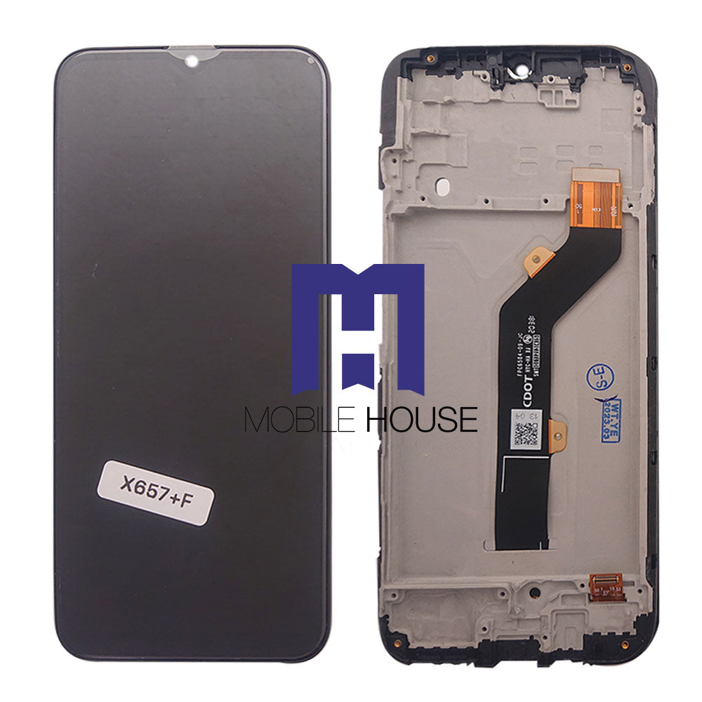 Afficheur infinix SMART 5 = X657 ( Frame ) Black