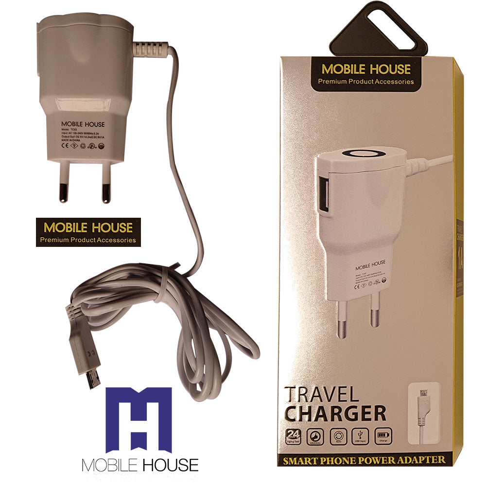 Chargeur Mobile House TC-03 Cable Micro USB