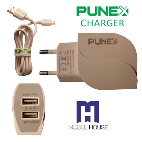 Chargeur USB Punex JY-700 Cable Micro USB