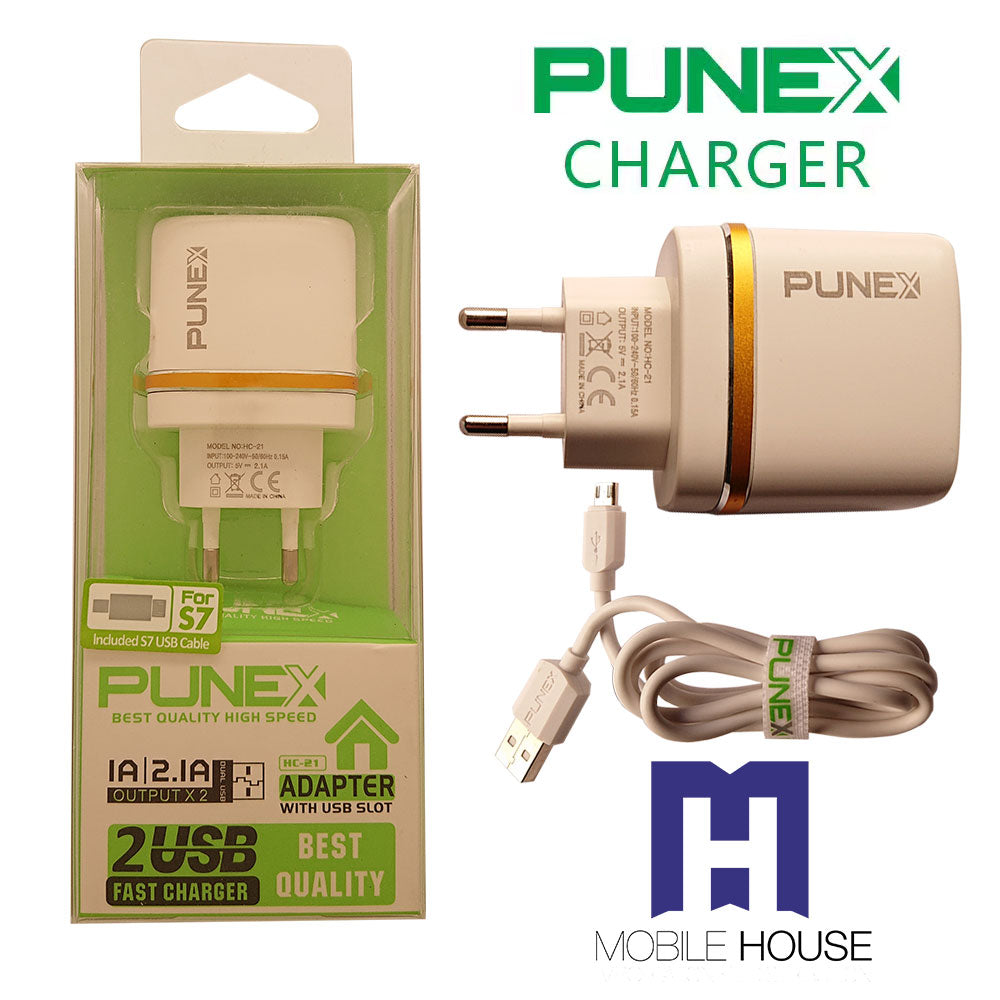 Chargeur USB Punex HC-21 Cable Micro USB