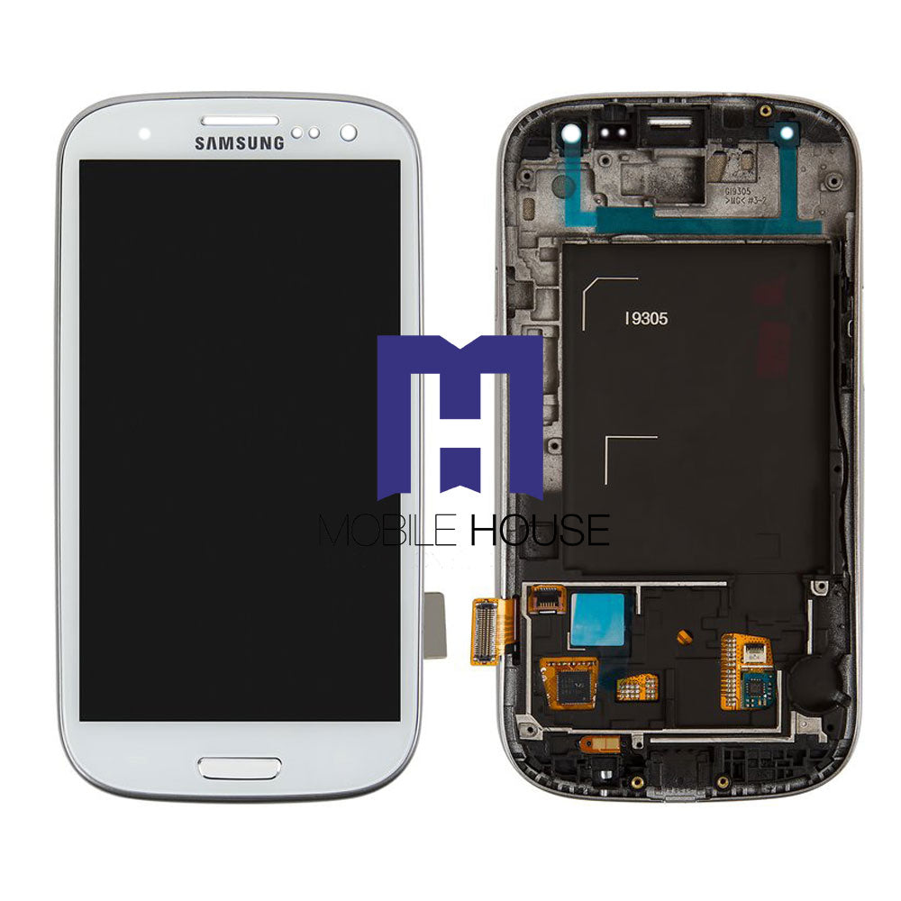 Afficheur Samsung I9305 ( Frame ) ( Original ) White