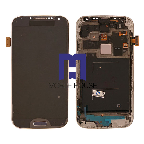 Afficheur Samsung I9505 ( Frame ) ( Original ) Black - White