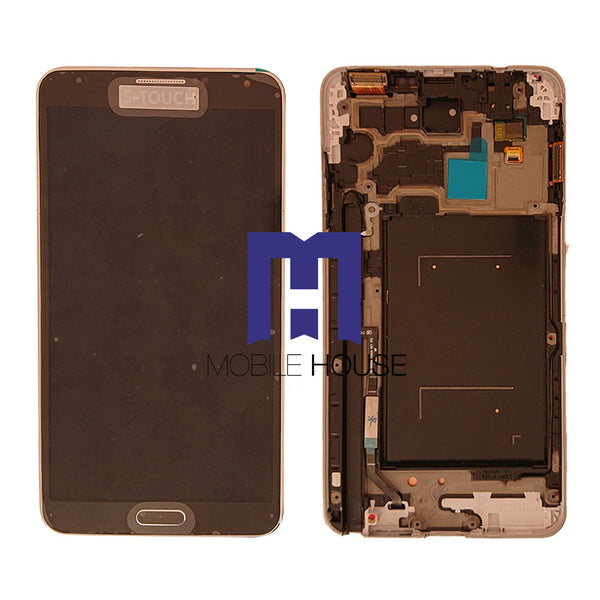 Afficheur Samsung N9000 ( Frame ) ( Original ) Black - White