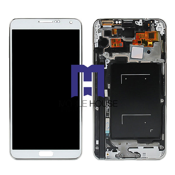 Afficheur Samsung N9000 ( Frame ) ( Original ) Black - White