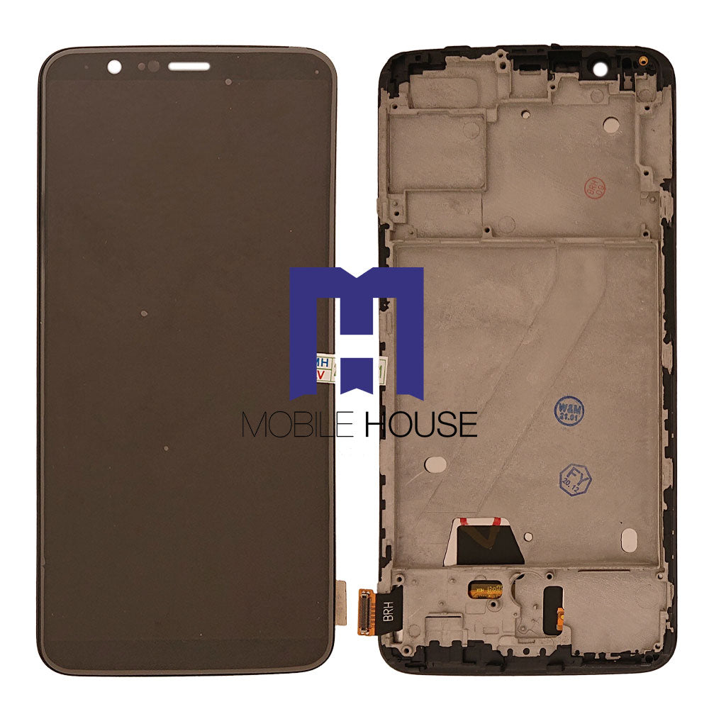 Afficheur OnePlus +5T ( TFT ) ( Frame ) Black