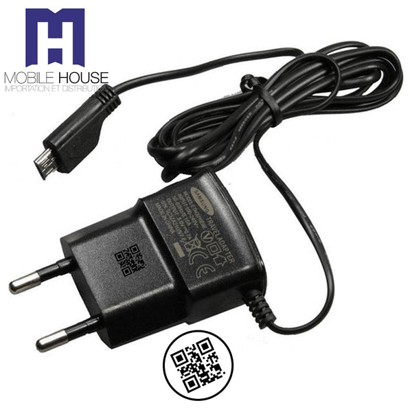 Chargeur Samsung  ETA-0U10EBE Cable Micro USB Black - White