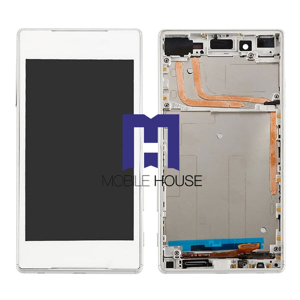 Afficheur Sony Z5 Premium ( Frame ) Black - White